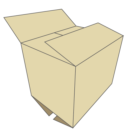 Fefco 0204 - overlapping flaps