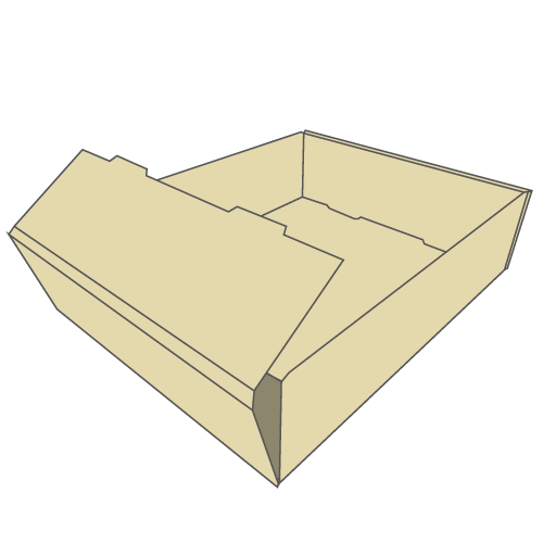 Fefco 0422 - Tray with Self Locking Walls