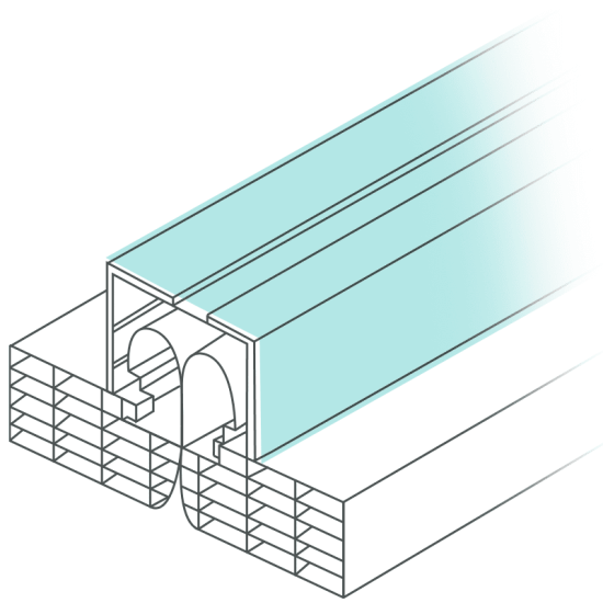 AkyVer® Connect Polycarbonate System Illustration